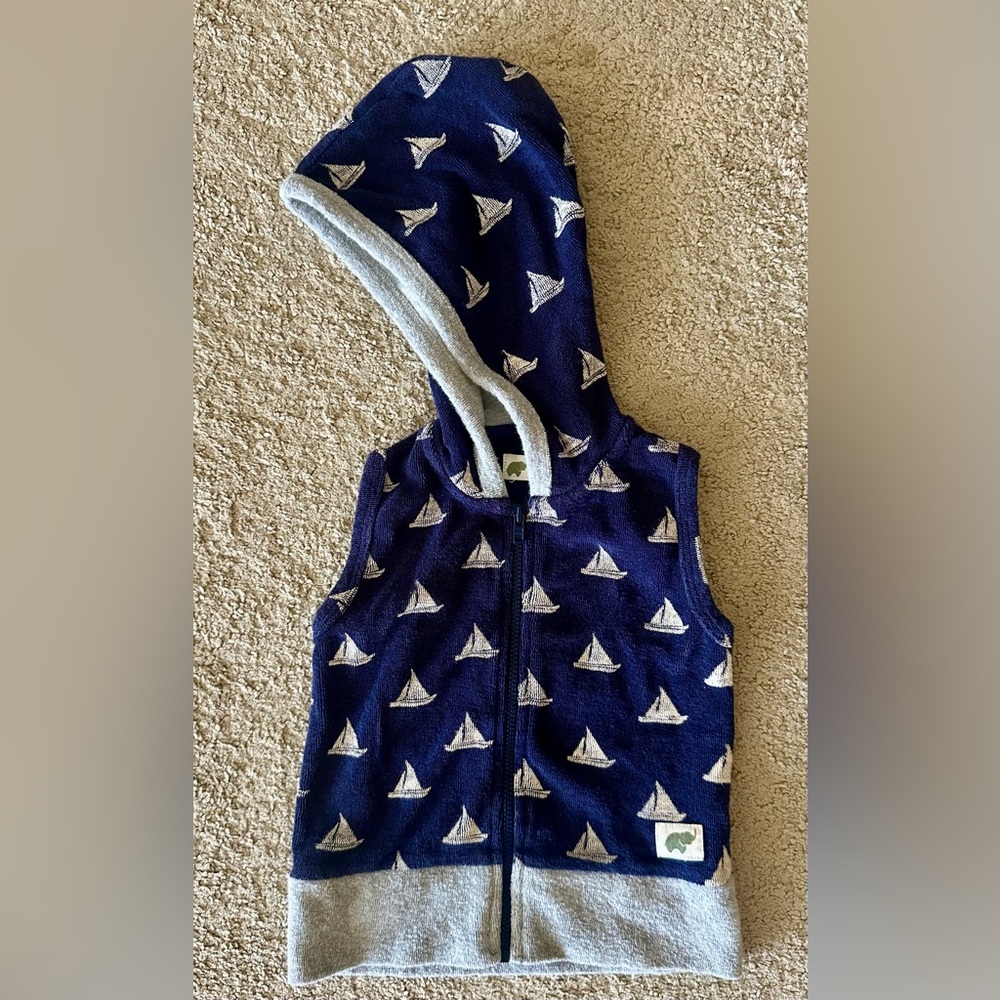 Monica + Andy Hooded Sailboat Vest